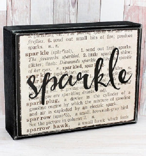 Sparkle Box Sign