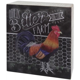 Life is Better on the Farm Chalk Art Sign