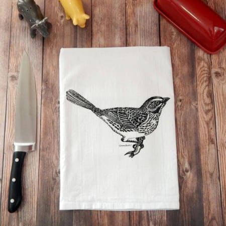 Bird Flour Sack Tea Towel