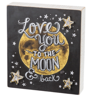 Chalk String Art - Love You to the Moon & Back