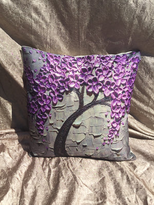 Watercolor Tree Pillow Cover