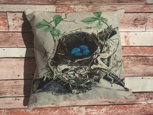 Robin's Nest Pillow Cover