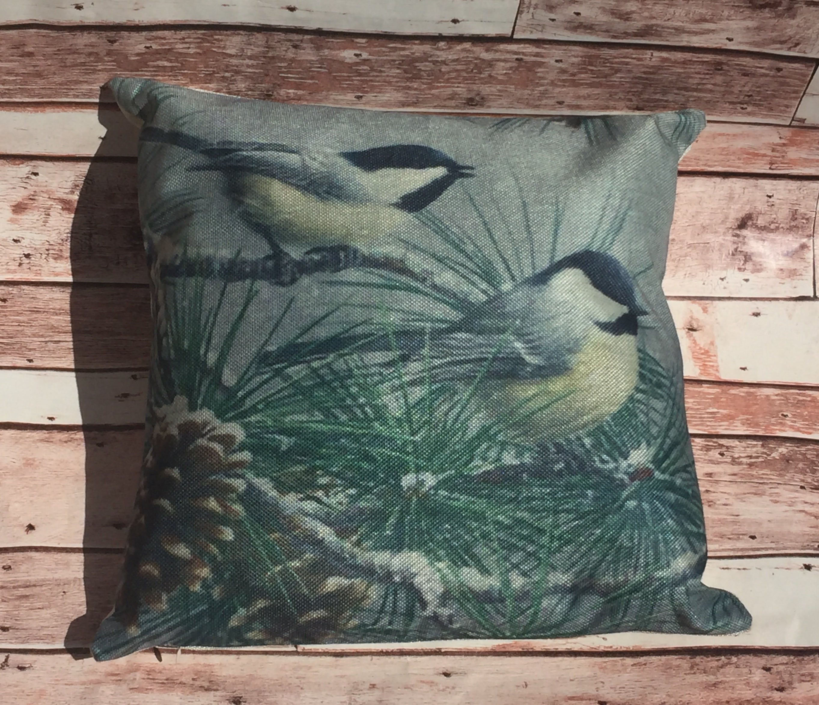 Chickadee Pillow Cover